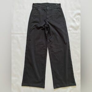 American Eagle High-Rise Wide Leg Pants Women Size 6 Black NEW